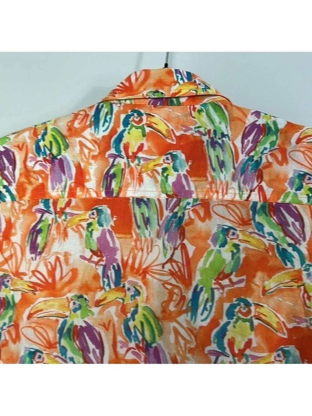 J. McLaughlin Toucan Print Button Down Shirt